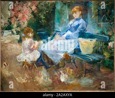 Berthe Morisot Fable 1883 Stock Photo Alamy