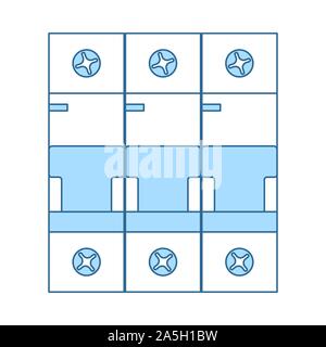 Circuit Breaker Switch Line Icon Outline Vector Sign Linear Style