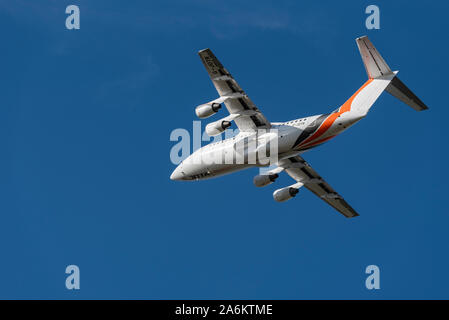 Jota Aviation Bae Avro Rj Taking Off At London Southend Airport