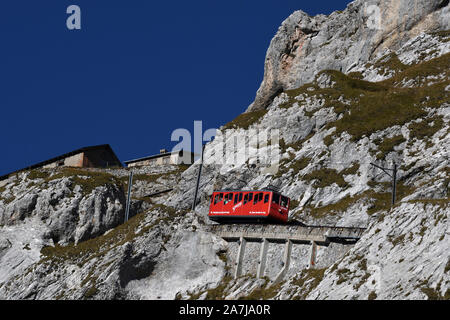 Pilatus Cog Railway Alpnachstad Lucerne Switzerland Stock Photo Alamy