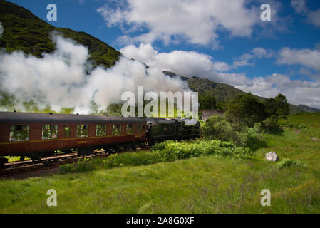 Lms Black Steam Locomotive The Sherwood Forrester Crossing