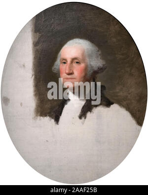 Portrait Of George Washington By Gilbert Stuart Stock Photo Alamy