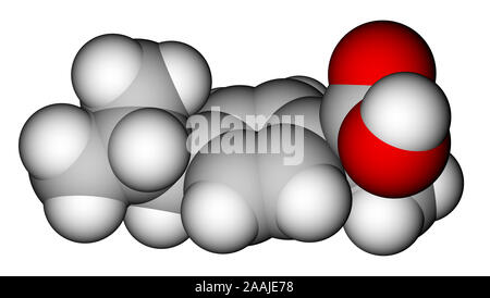 Ibuprofen Formula And Molecular Structure Drug To Treat Pain Fever