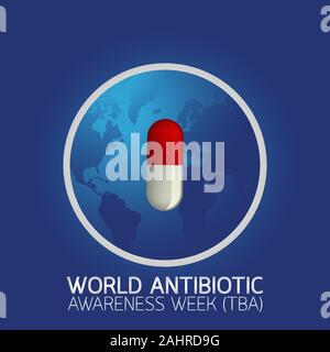 World Antibiotic Awareness Week Tba Icon Logo Vector Stock Vector