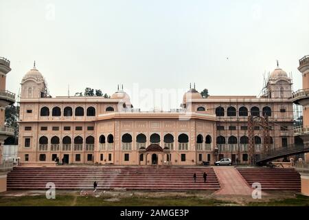 Visitors Walk Around The Sheesh Mahal Palace Of Mirrors In Patiala