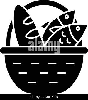 Holy Week Fish Food Icon Cartoon Vector Bible Sacrament Chalice