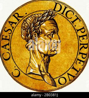 Gaius Julius Caesar Bc Roman Emperor General Statesman By