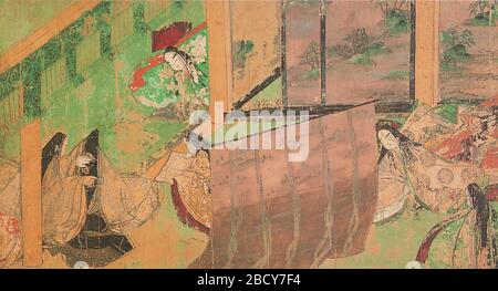 Genji Monogatari Emaki Stock Photo Alamy