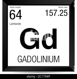 Gadolinium Periodic Table Of The Elements Vector Illustration Eps