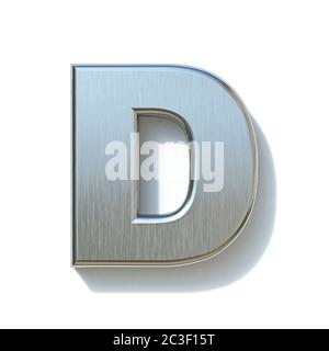 Brushed Metal Font Letter A D Stock Photo Alamy