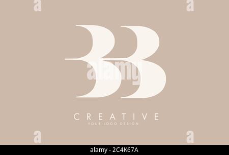 Logo Sign Bb And B Icon Sign Two Interlaced Letters B Vector Logo Bb