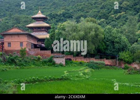 Chandeshwori Goddess Temple From Banepa Nepal Stock Photo Alamy