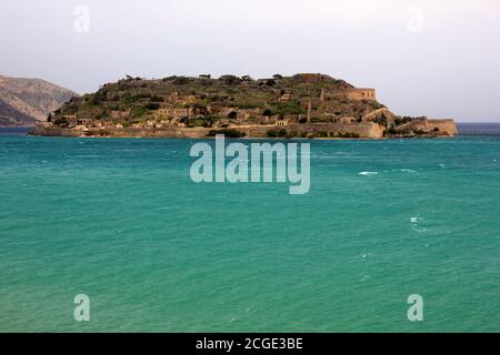 Spinalonga Island Crete Greek Islands Stock Photo Alamy