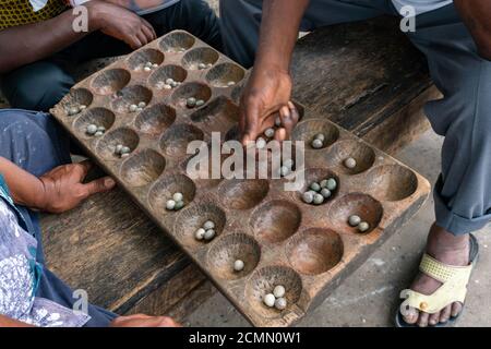 African Game Of Kalah Popular In Ancient Rome Isolated On A White