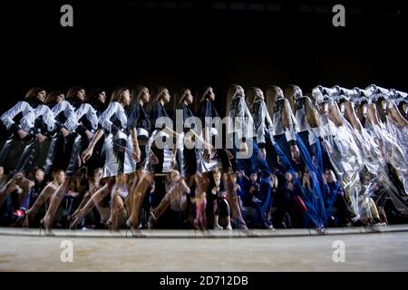 EDITORS NOTE NUDITY A Model On The Catwalk During The Charlie Le Mindu Fashion Show At The On