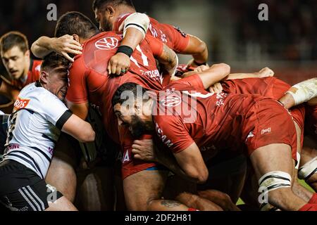 Swan Rebbadj Rct During The Top Game Between Toulon And Toulouse