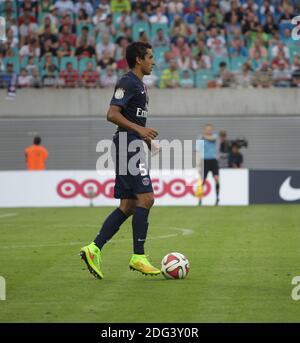 Marquinhos Of Paris Saint Germain FC Looks On During The UEFA Champions