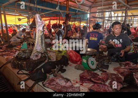 Inside Tomohon Extreme Market North Sulawesi Indonesia Stock Photo