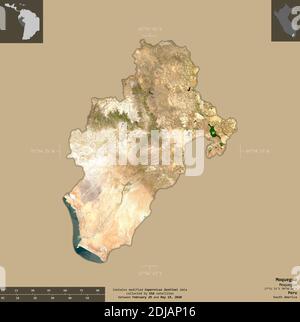 Moquegua Region Of Peru High Resolution Satellite Map Corner