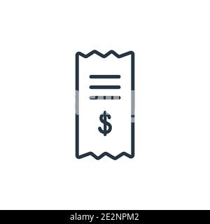 Receipt Icon Simple Element From Digital Disruption Collection Line