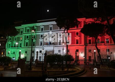 Palazzo Del Viminale In Rome Headquarter Of Governmen Of Italy Stock