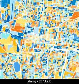 Mendoza Argentina City Map In Retro Style Outline Map Vector