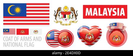 Coat Of Arms Of The State Of Malaysia All Malaysian Regions Emblem