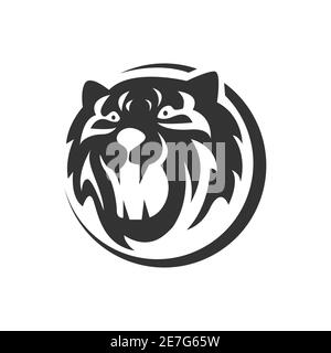 Great Modern Creative Tiger Head Logo Vector Symbol Company Icon Design