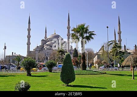 March Blue Mosque In Istanbul Stock Photo Alamy