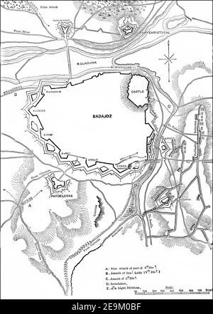 Map Of The Province Of Badajoz Extremadura Spain Cronica General De