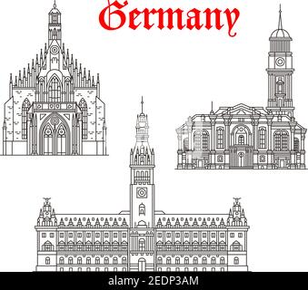 Germany Landmark Buildings And Architecture Icons German Churches And