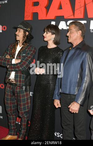 Actors Oscar Jaenada Paz Vega Sylvester Stallone Attend The Rambo