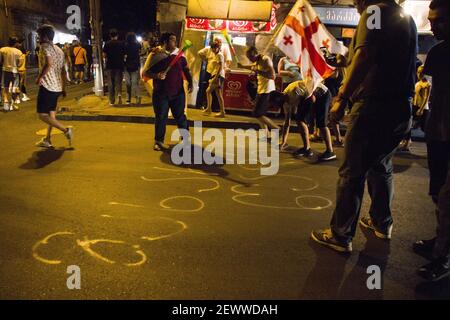 TBILISI GEORGIA Jun 27 2020 Georgian Protests In Front Of The