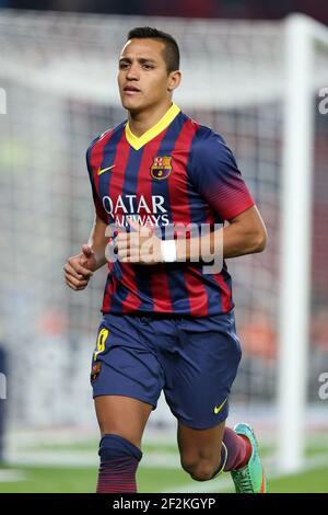 Alexis Sanchez Fc Barcelona During La Liga Soccer Match Between Fc