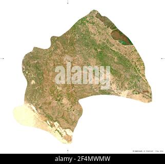 Al Qadisiyah Province Of Iraq Sentinel 2 Satellite Imagery Shape