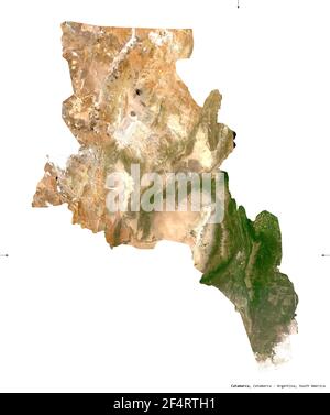 Shape Of Catamarca Province Of Argentina With Its Capital Isolated On