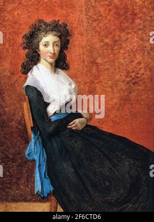 Portrait Of Madame Charles Louis Trudaine N E Marie Louise Micault