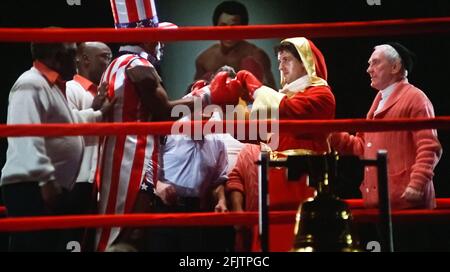 Rocky Sylvester Stallone Carl Weathers Rky Stock Photo Alamy