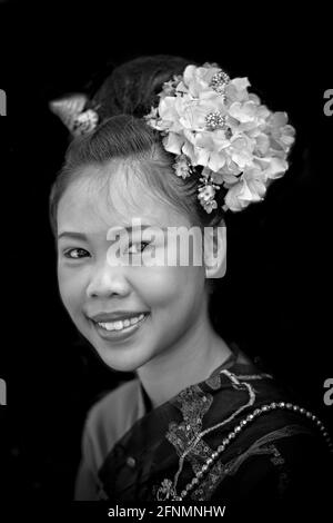 Naked Thai Girl Black And White Stock Photo Alamy