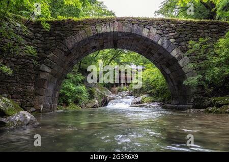 Seonamsa Temple Seungseongyo Bridge Stock Photo Alamy