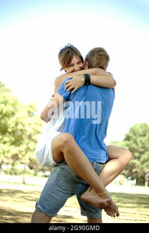 Nude Woman Hugging Her Legs Stock Photo Alamy