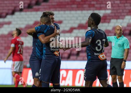 Luis Henrique Of Marseille Celebrating His Goal During The French