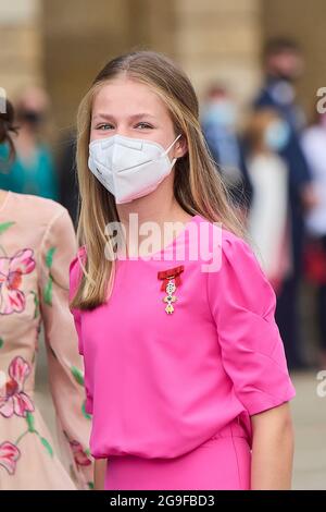 Santiago Princess Leonor And King Felipe Attend The