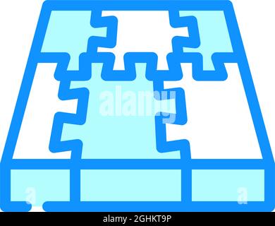 Modular Pva Cover Floor Color Icon Vector Illustration Stock Vector