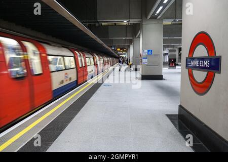 London Underground Newly Opened Nine Elms Station On The Northern Line