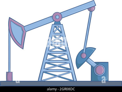 Oil Rig Icon Cartoon Style Stock Vector Image Art Alamy