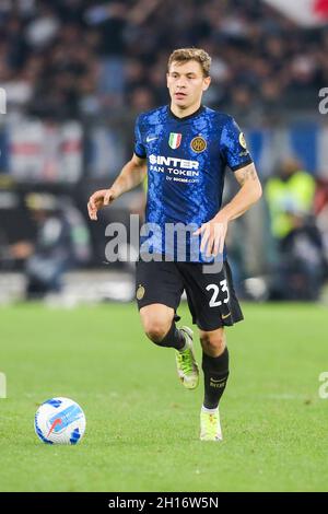 InterÕs Italian midfielder Nicolo Barella gesticulate during warming up