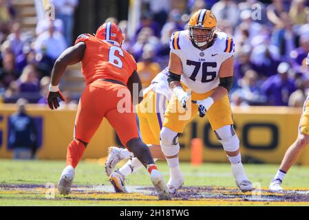 LSU Offensive Lineman Austin Deculus 09 Participates In Drills At The