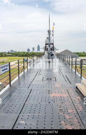 Uss Drum Submarine At The Battleship Memorial Park In Mobile Alabama