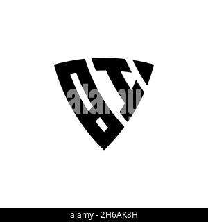 Letter Bi Triangle Geometric Design Symbol Logo Vector Stock Vector